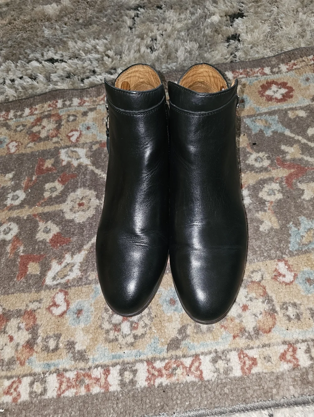 PIKOLINOS 'Daroca' Gorgeous Black Zip Ankle Boots Size 10.5-11/41 Pre-owned!